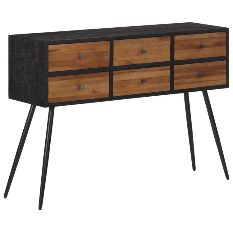 Picture of Console Table with Drawers 116x30x76 cm Solid Reclaimed Teak