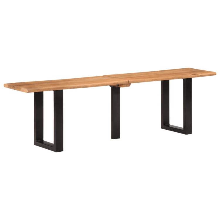 Picture of Bench 160 cm Solid Wood Acacia and Steel