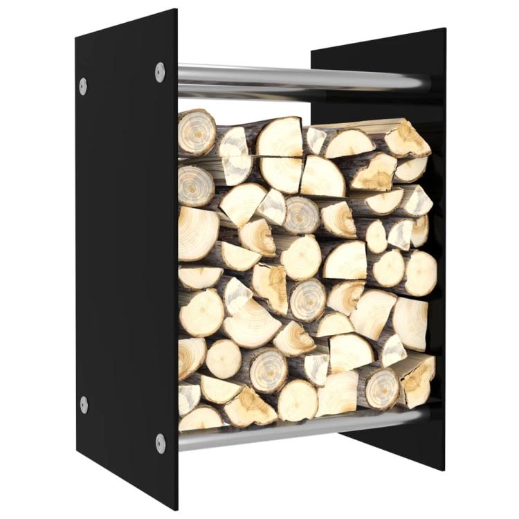 Picture of Firewood Rack Black 40x35x60 cm Glass
