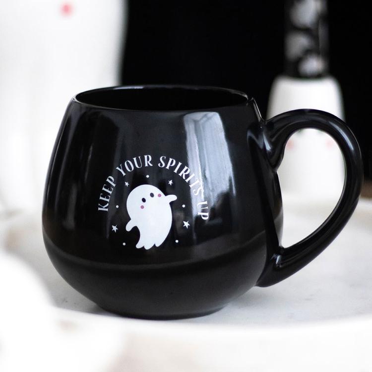Picture of Keep Your Spirits Up Rounded Ghost Mug