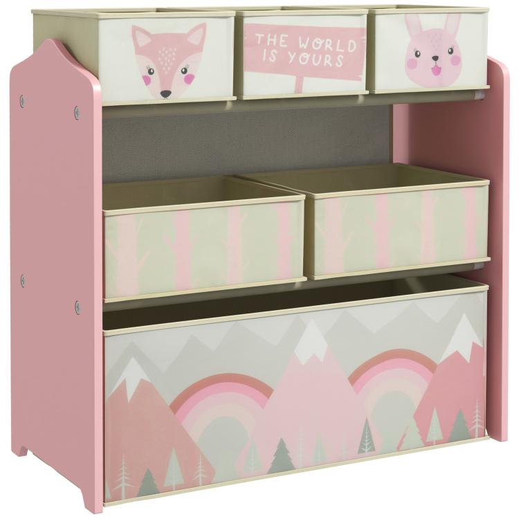 Picture of ZONEKIZ Kids Storage Unit Toy Storage Organiser with Six