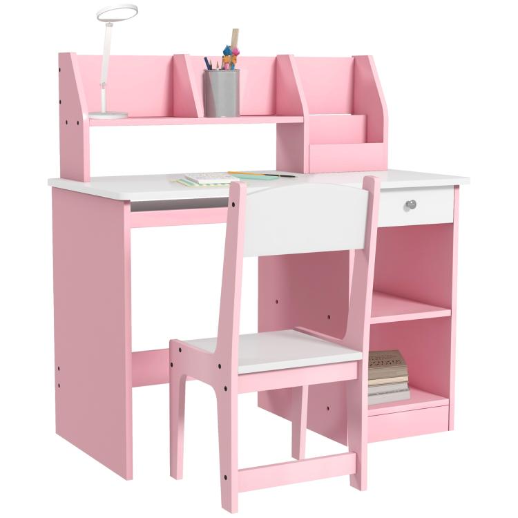 Picture of Kids Desk And Chair Set 2 PCs Childrens Table And Chair Set