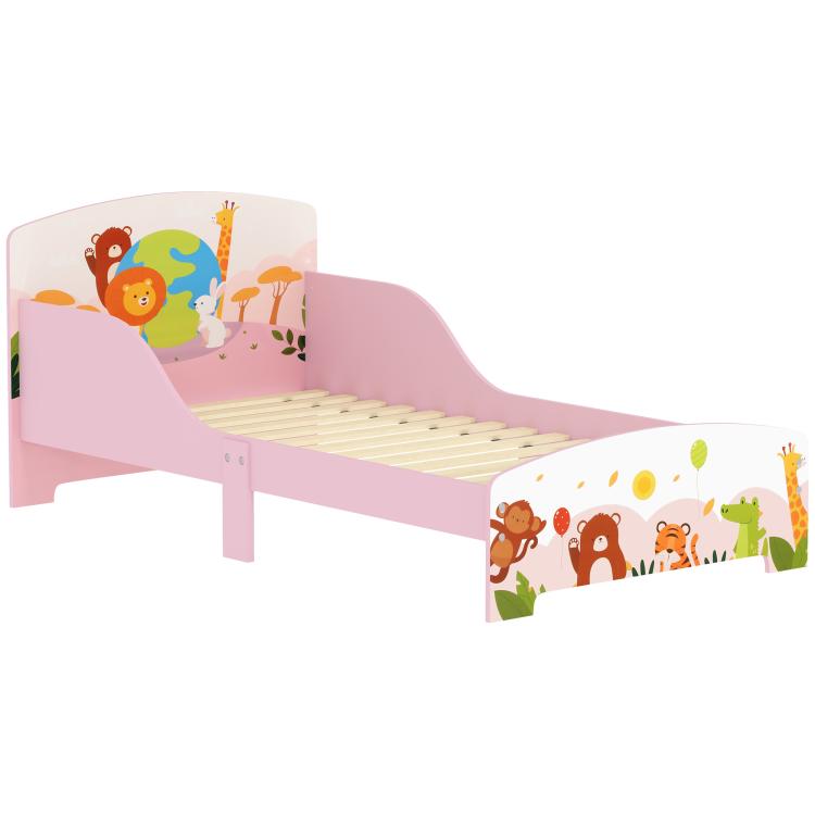 Picture of AIYAPLAY Cloud-Themed Toddler Bed Frame with Safety Rails