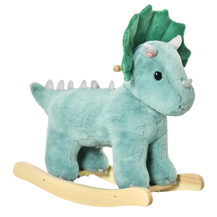 Picture of Kids Plush Ride-On Rocking Horse Toy Rocker with Plush Toy