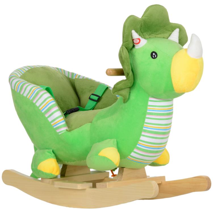 Picture of Kids Rocking Horse with Safety Harness Sounds Foot