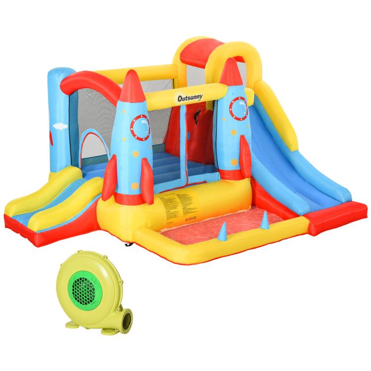 Picture of Bounce Castle Inflatable Trampoline Slide Pool Rocket