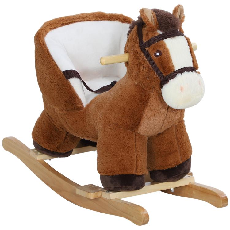 Picture of Baby Rocking Horse Husky-Designed Plush Rocking Animal