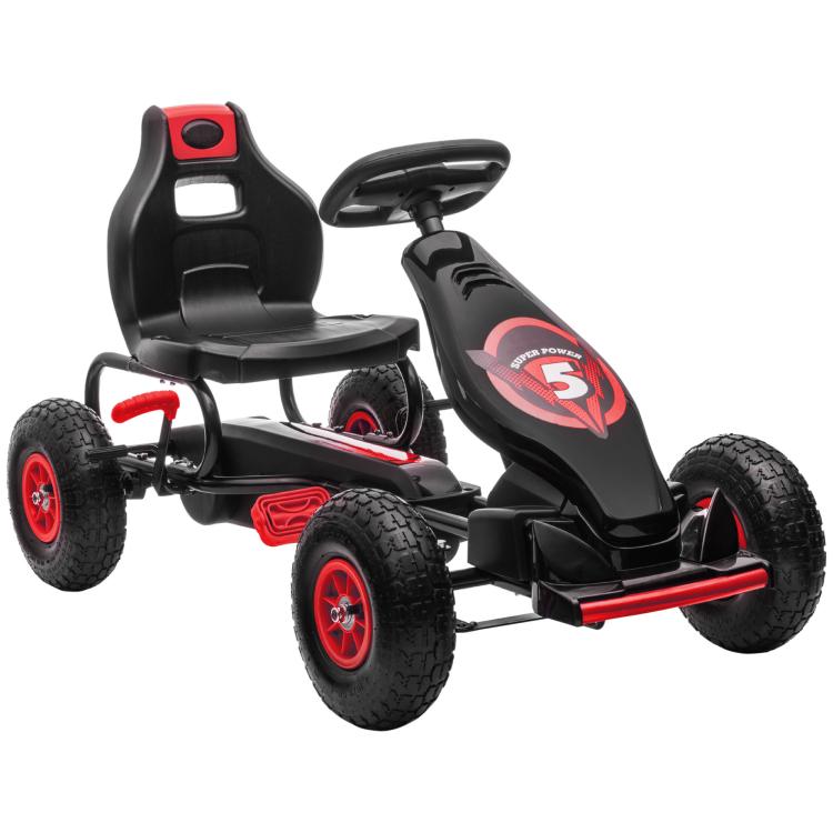 Picture of Kids Pedal Go Kart with Adjustable Seat Inflatable Tyres