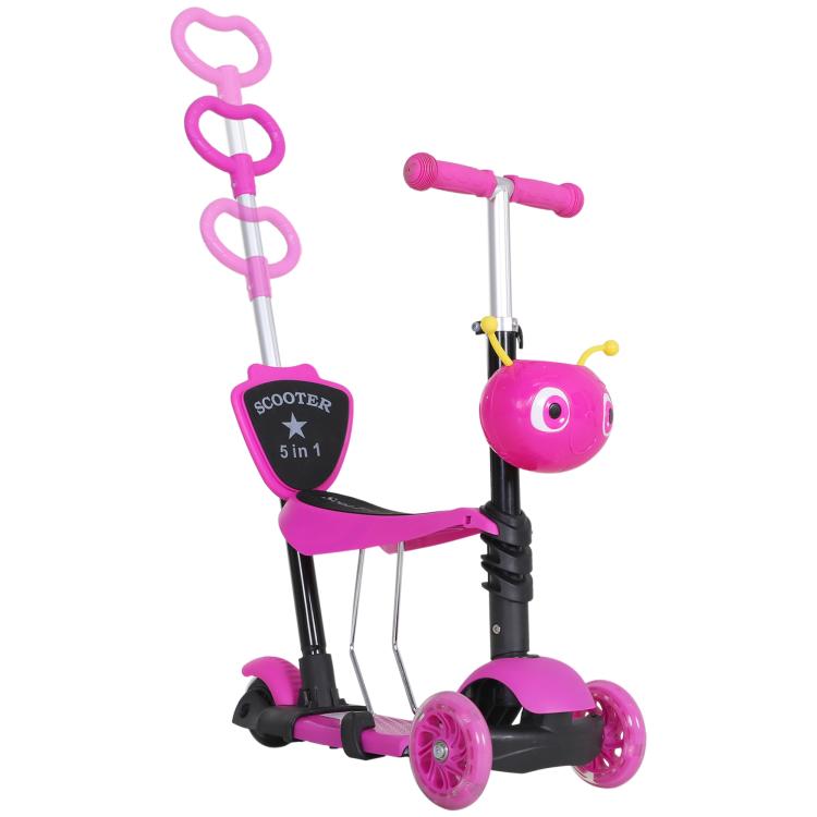 Picture of Adjustable Kids Toddler Scooter with Removable Seat Back