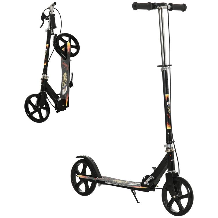 Picture of Kids Foldable Kick Scooter w Adjustable Height Break Big