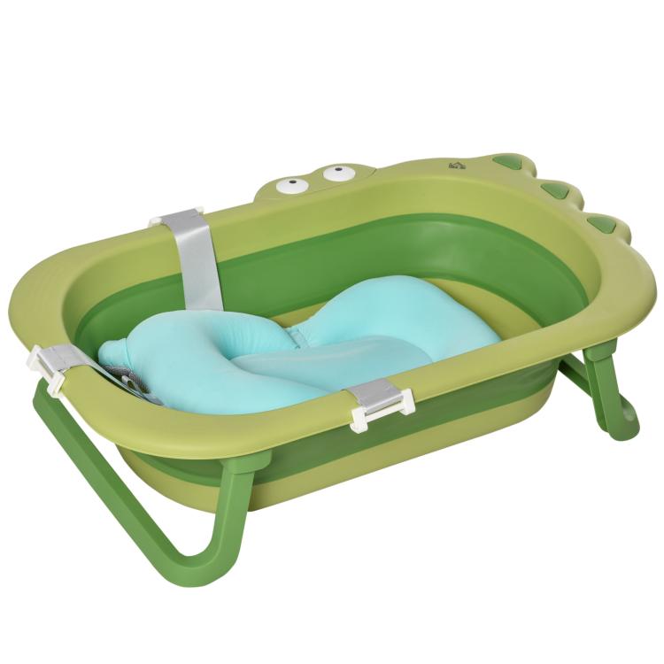 Picture of Foldable Bathtub Kids Bath Tub with Lid Large Freestanding