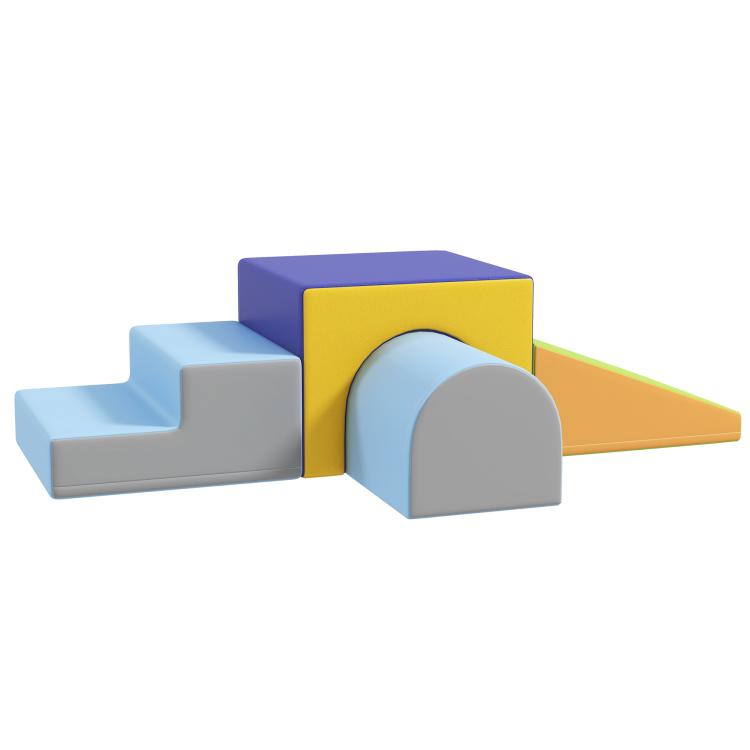 Picture of 4-Piece Soft Play Set for Toddlers Multicoloured