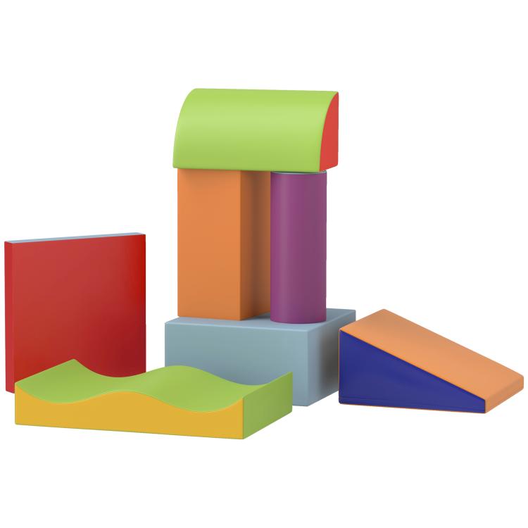 Picture of Soft Play Set 7 Piece Foam Blocks Toddler Climb and Crawl