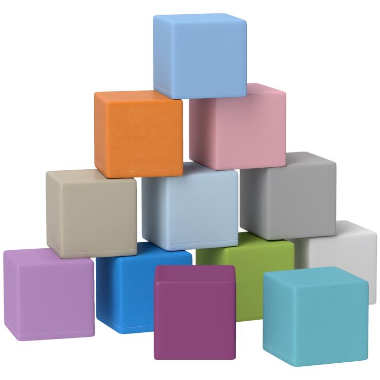 Picture of 12 Piece Soft Play Foam Blocks Toy Building Stacking