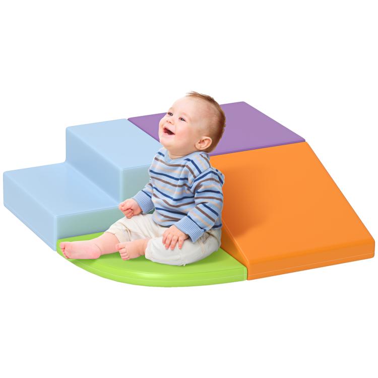 Picture of Soft Play 4-piece Climb and Crawl Foam Toddler Stairs and