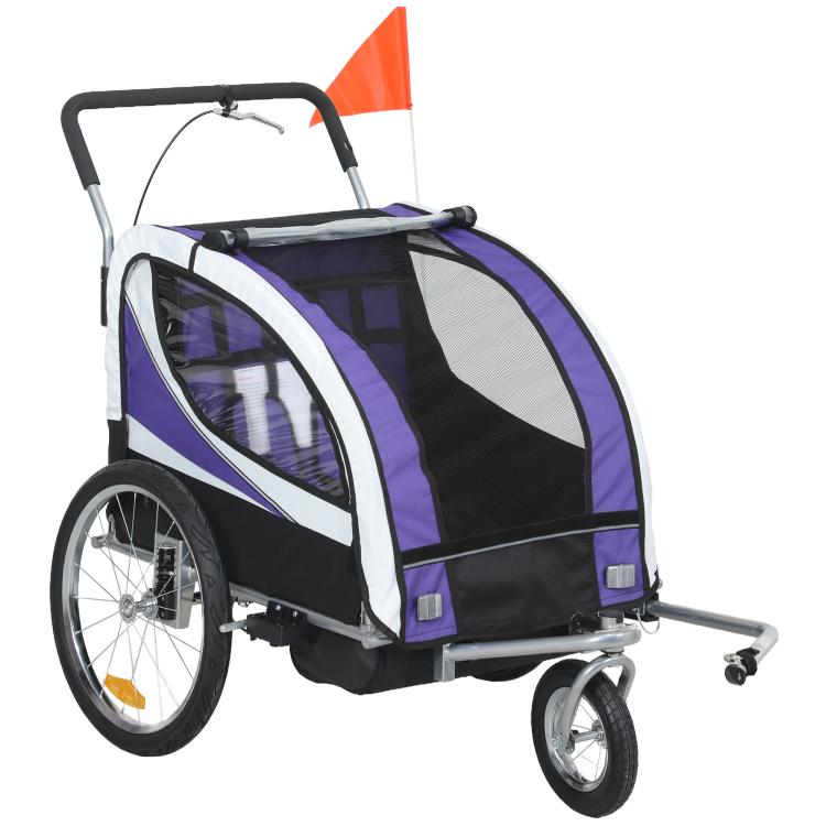 Picture of Baby Bike Trailer with 5 Point Harness Steel Frame
