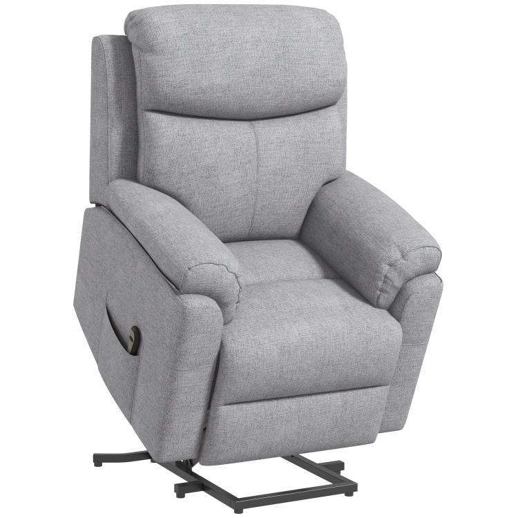 Picture of Faux Leather 70 Electric Riser Recliner Chair Charcoal