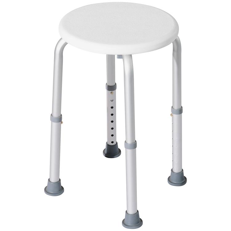 Picture of Shower Chair Height Adjustable Aluminium Shower Stool with