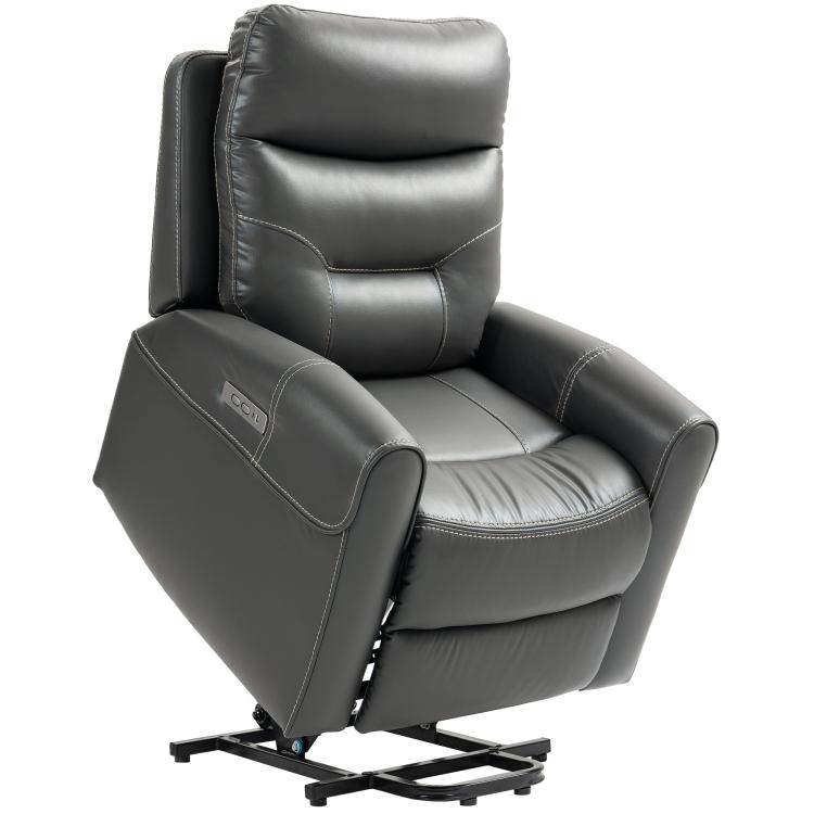 Picture of Power Lift Recliner Chair for Elderly Overstuffed Faux
