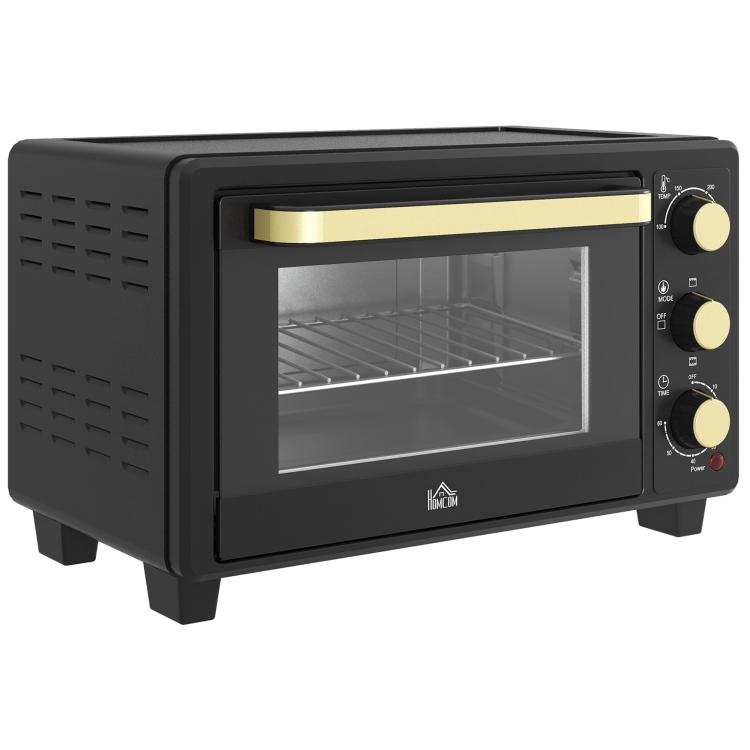 Picture of 16L Mini 1400W Countertop Oven - BlackSilver Tone