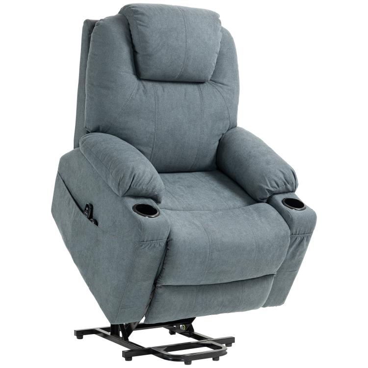 Picture of Lift-And-Recline Massage Armchair with Heat - Grey