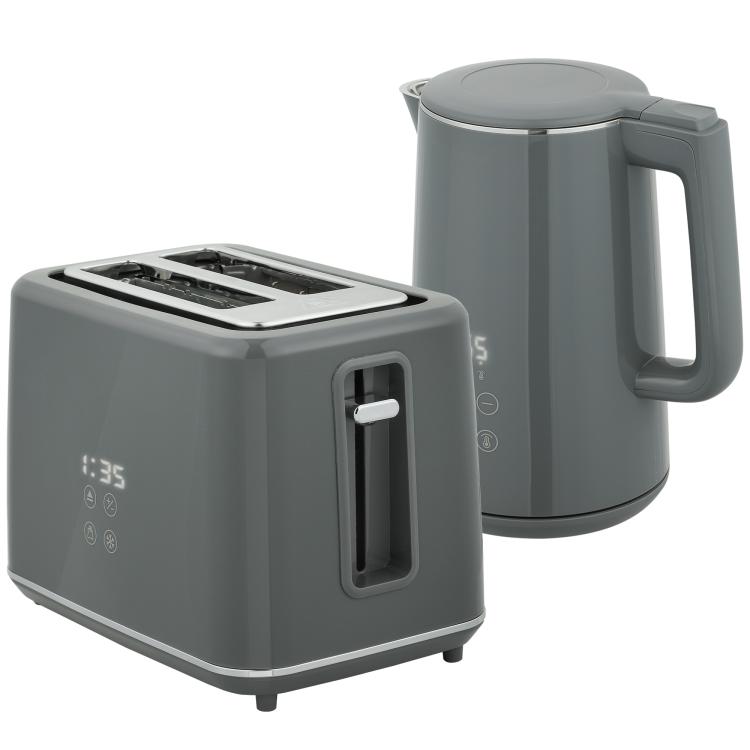 Picture of Digital Stainless Steel Kettle and Toaster Set 1.5L 3000W