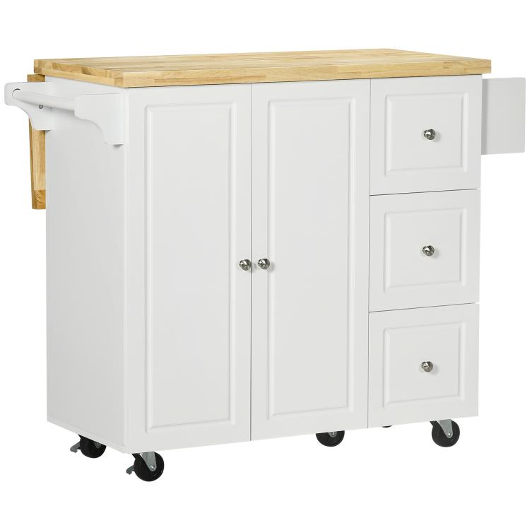 Picture of Kitchen Island on Wheels Rolling Kitchen Storage Trolley