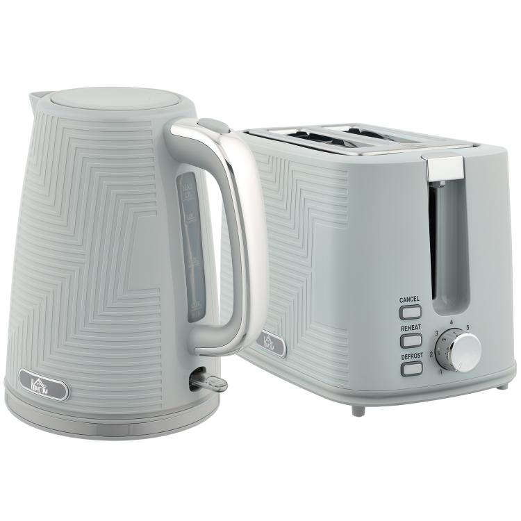 Picture of Modern Kettle and Toaster Set - Black