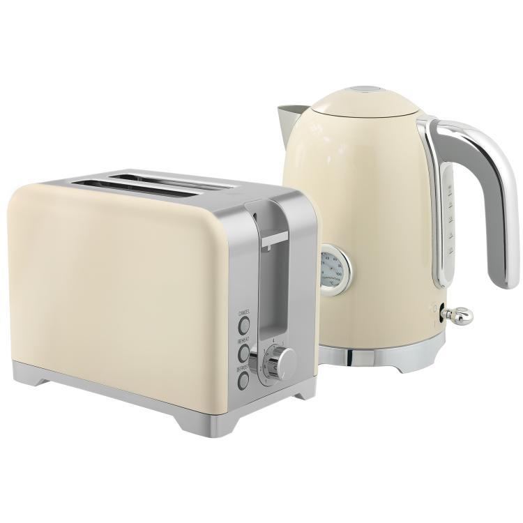 Picture of Retro Toaster and Kettle Set - Cream