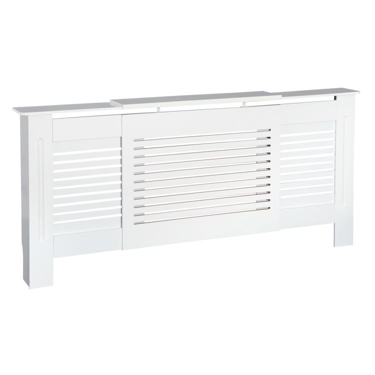 Picture of Extendable Radiator Cover Modern MDF White Painted Cabinet