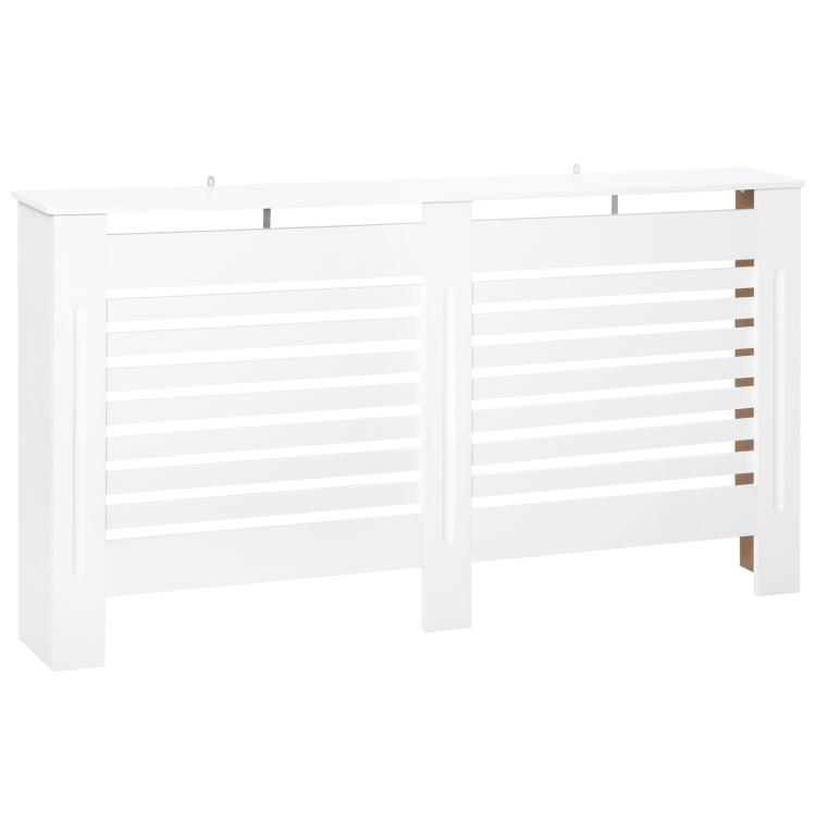 Picture of Radiator Cover Modern MDF White Painted Cabinet with