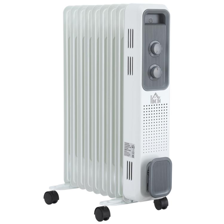Picture of 2000W Oil Filled Radiator 9 Fin Portable Electric Heater