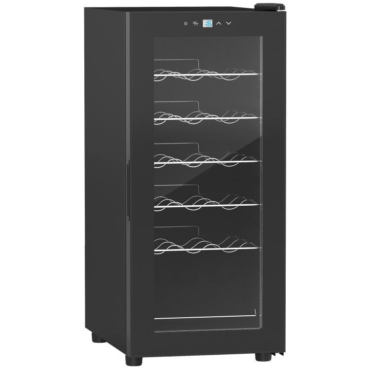 Picture of 18-Bottle Narrow Wine Fridge with Lights - Black