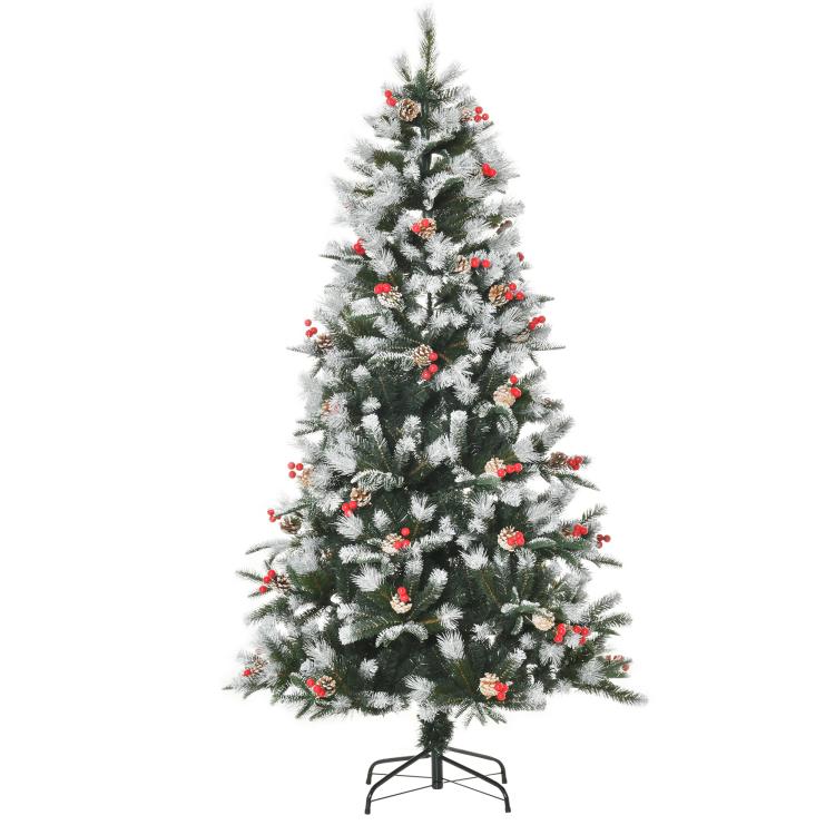 Picture of 5FT Artificial Snow Dipped Christmas Tree Xmas Pencil Tree