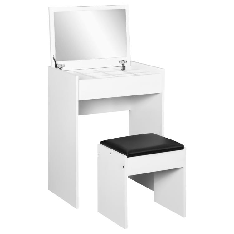 Picture of Dressing Table with Mirror and Stool Vanity Makeup Table