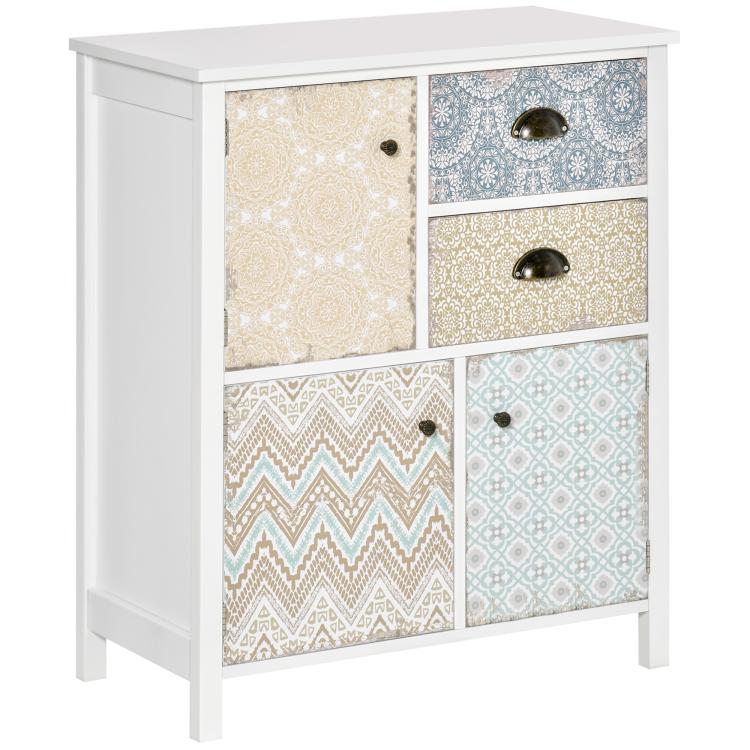 Picture of Drawer Table Sideboard Multi-purpose Storage Chest Shabby