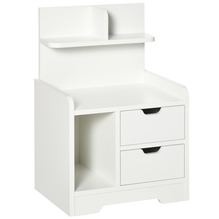 Picture of Bedside Table Small Bedside Cabinet with 2 Drawers and