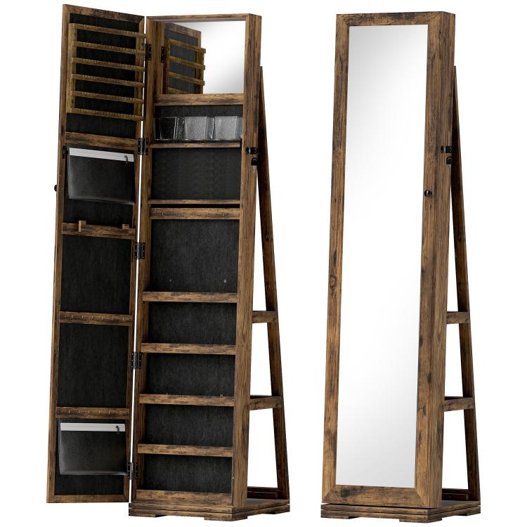 Picture of 360 Swivel Jewellery Cabinet Free Standing Full Length