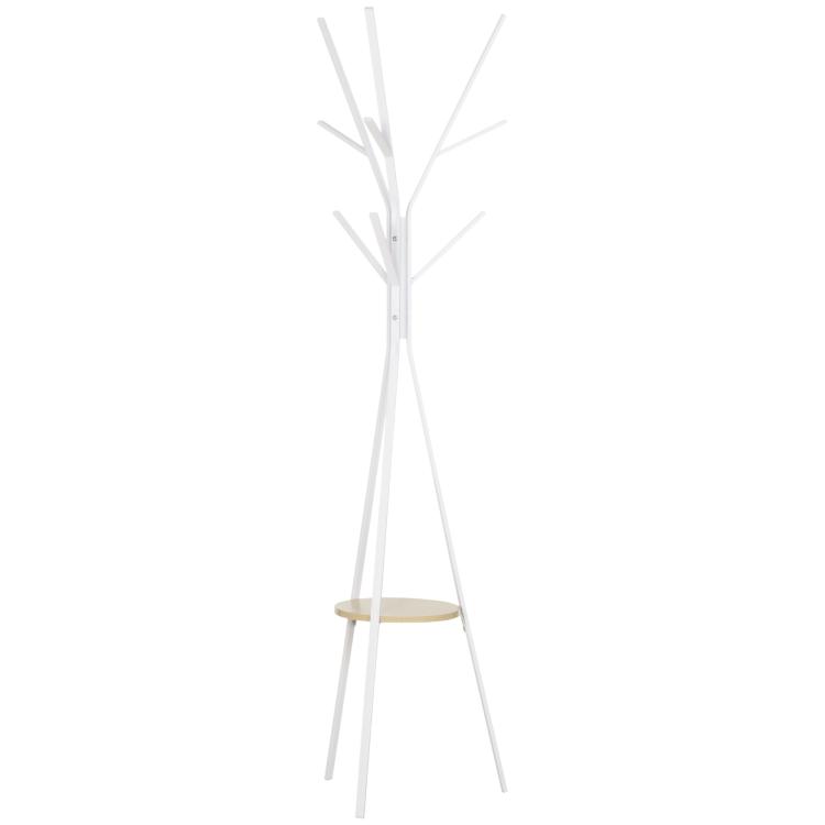 Picture of Freestanding Metal Coat Rack Stand 9 Hooks Clothes Tree