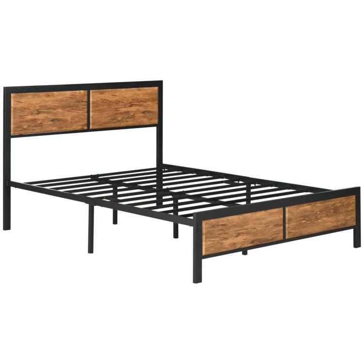 Picture of Industrial Double Bed Frame 5FT Steel Bed Base with