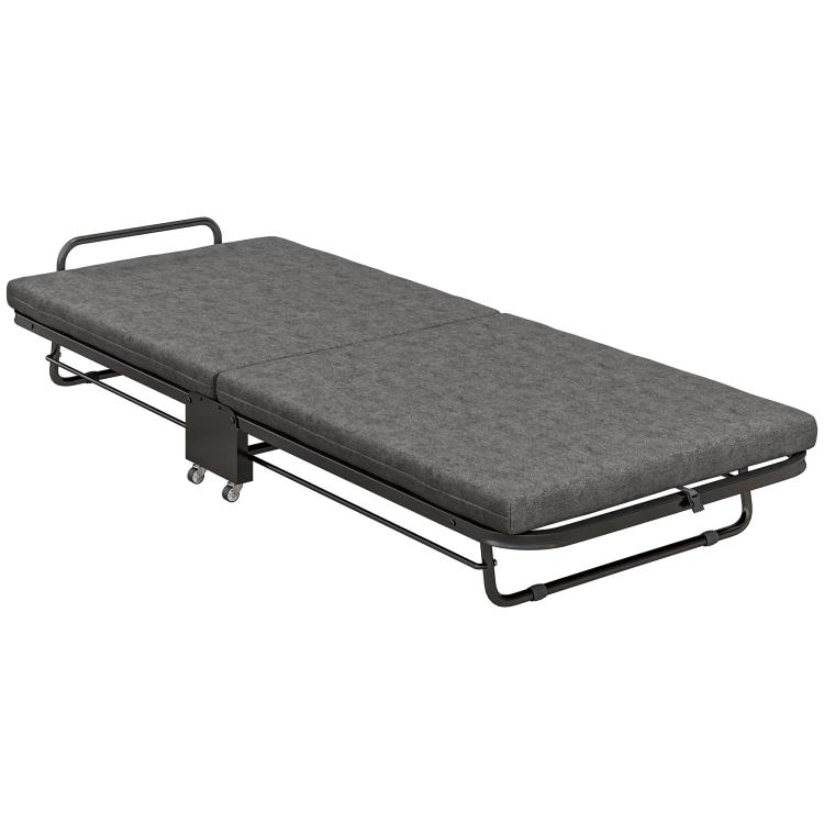 Picture of Single Temporary Folding Bed - Grey