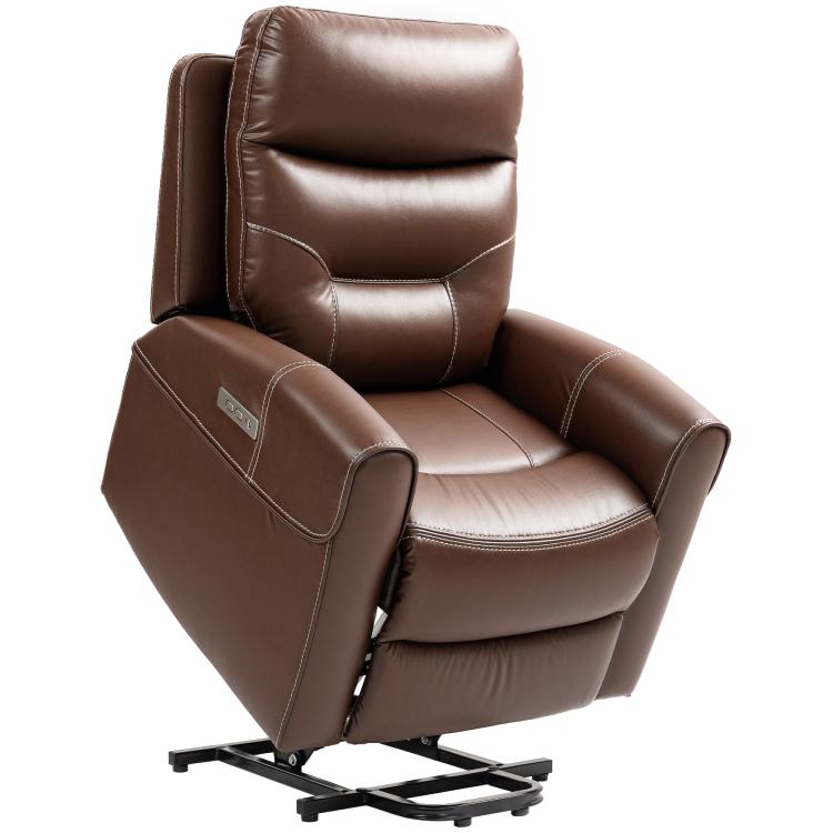 Picture of Power Lift Recliner Chair for Elderly Overstuffed Faux