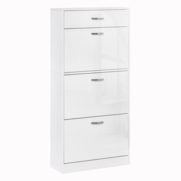 Picture of Marble Shoe Storage Cabinet with 3 Flip Drawers Hallway