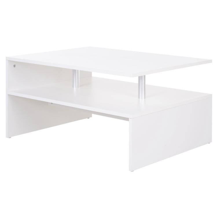 Picture of Coffee Table with Storage 2-Tier Centre Table Modern