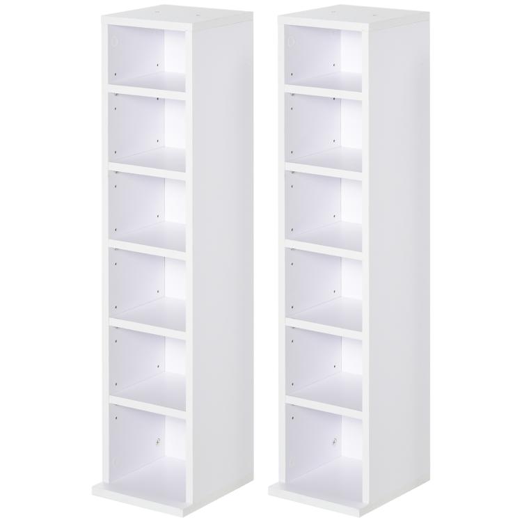 Picture of 204 CD Media Display Shelf Unit Set of 2 Blu-Ray Tower Rack