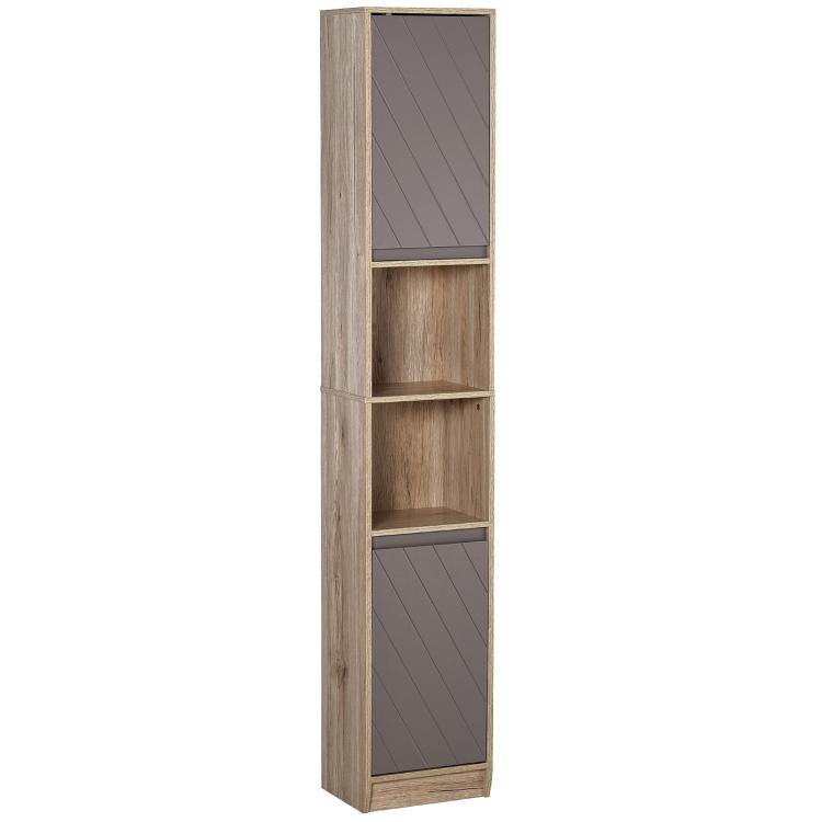 Picture of Narrow Bathroom Cabinet Slim Bathroom Storage Unit with