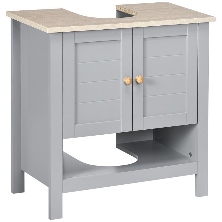 Picture of kleankin Under Sink Cabinet Bathroom Vanity Unit Pedestal