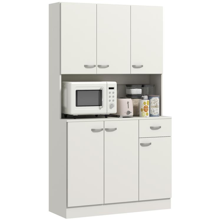 Picture of Freestanding Kitchen Pantry Storage Cabinet - White