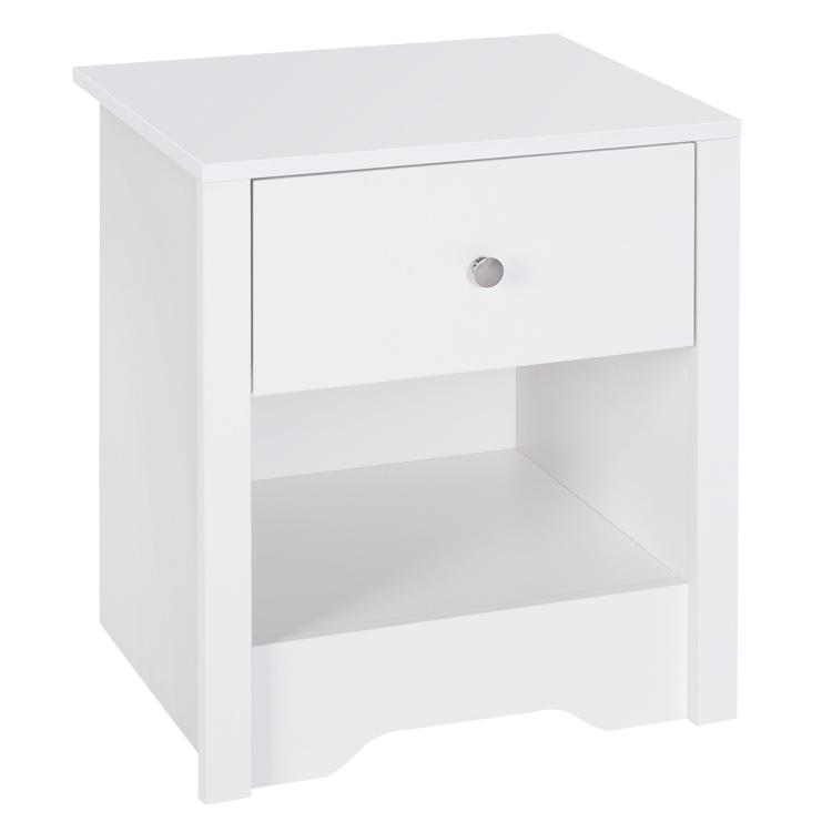 Picture of Modern Bedside Table Nightstand with Drawer Shelf End