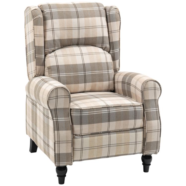 Picture of Wingback Recliner Armchair for Living Room Pushback